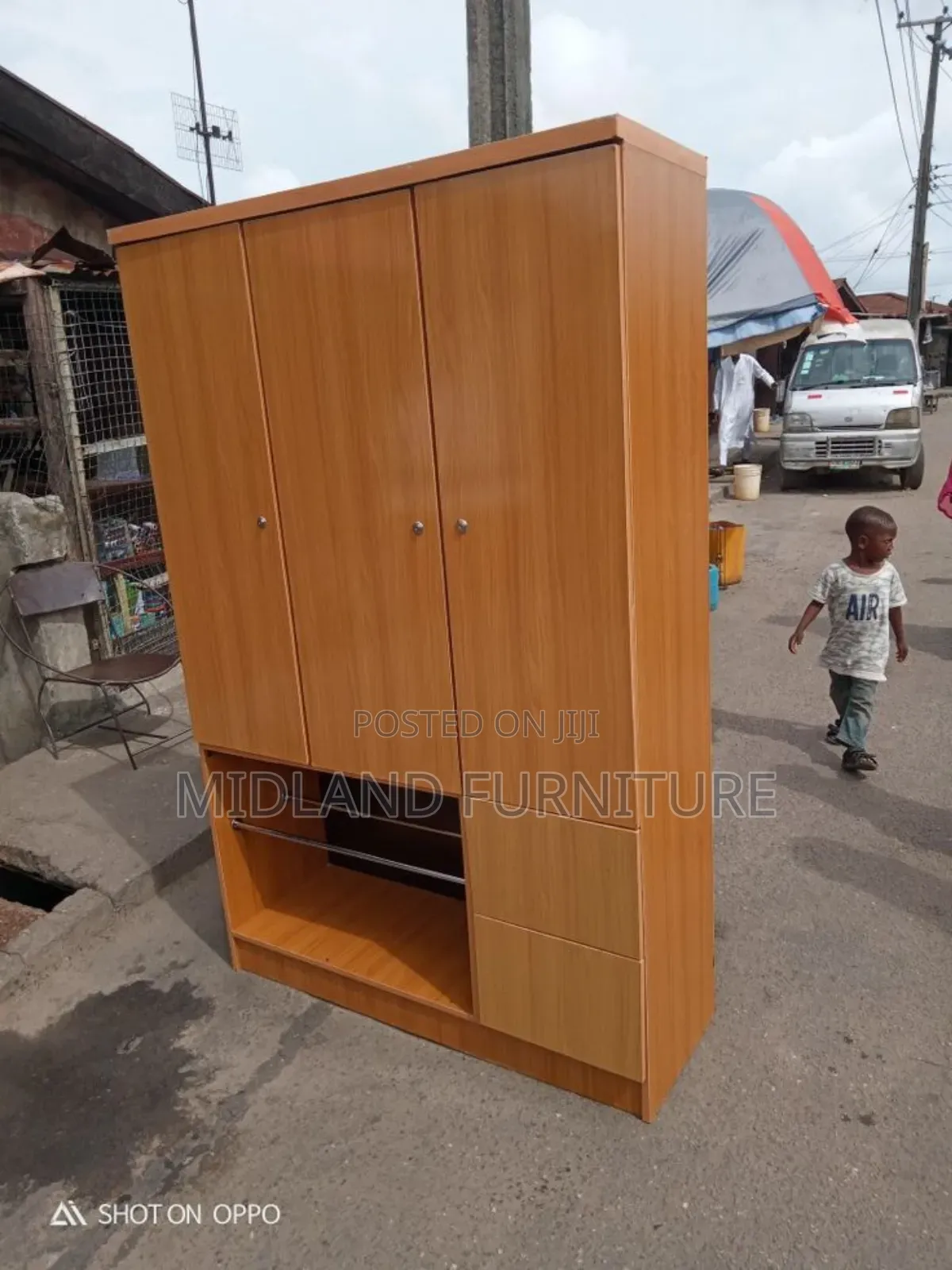 Cherry 4 Door Wardrobe / Cupboards