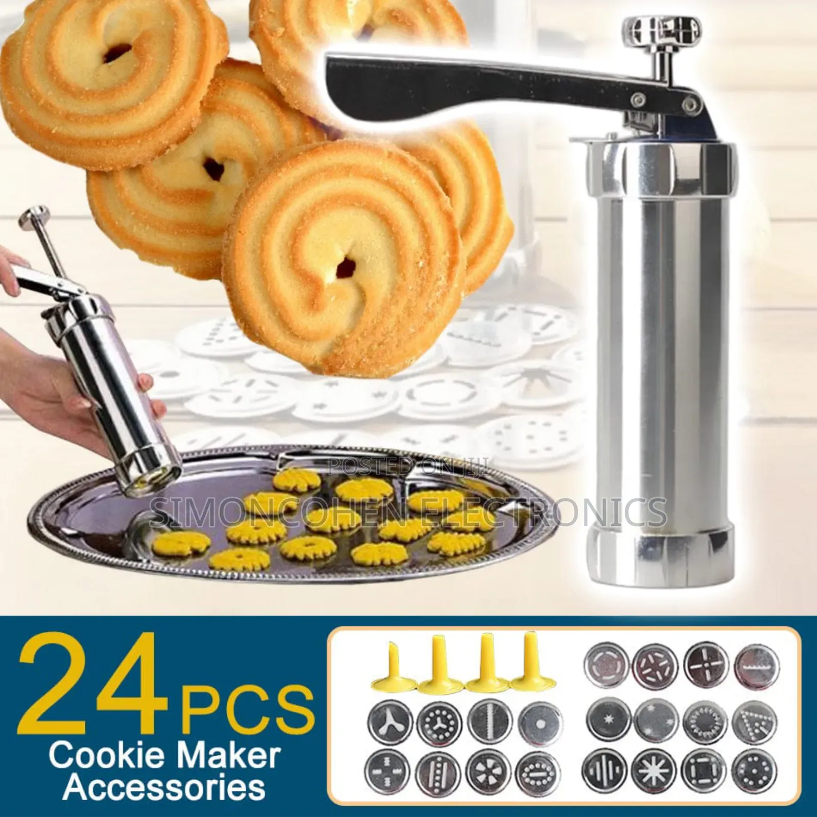 24 Option Cookie Or Biscuit Press