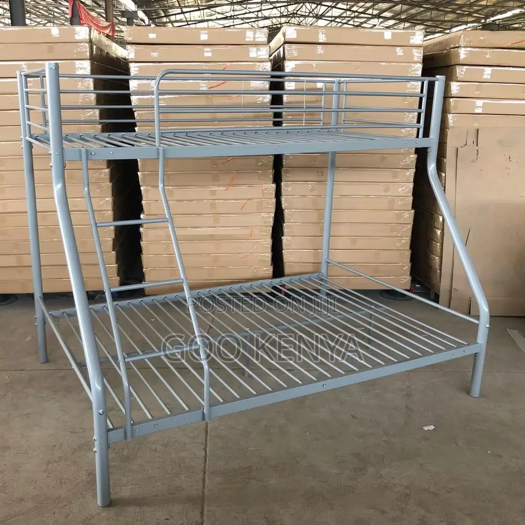 Home Bed;Durable Steel Double Bed With Stair Access