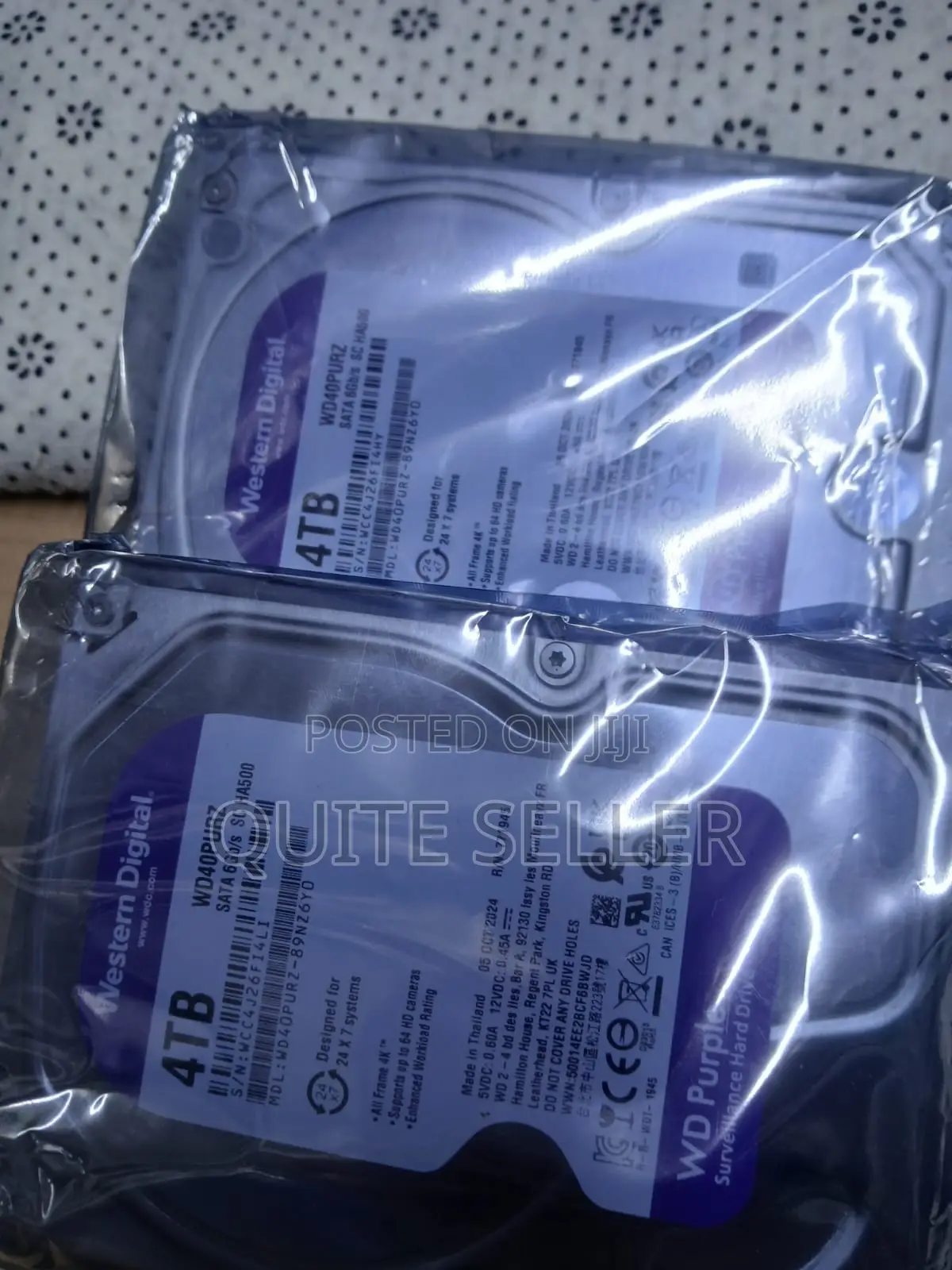 4tb Storage With a Wd Purple Surveillance Hard Drive