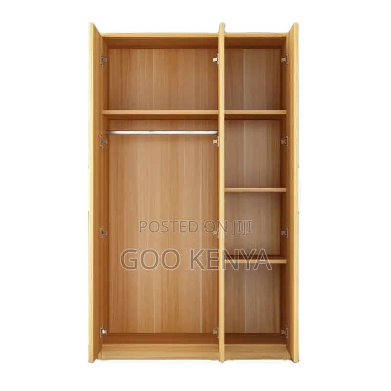 Home Wardrobe; Sturdy Wooden Triple Door Closet for Bedroom