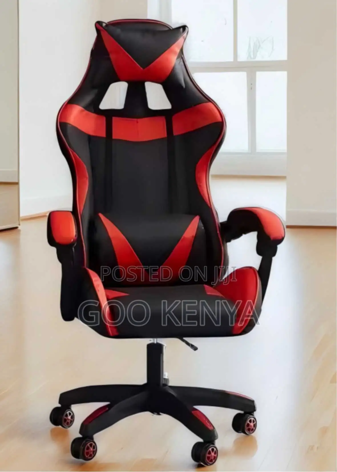 Office Chair; High-Back Adjustable Gaming Chair With Headrest Pillow