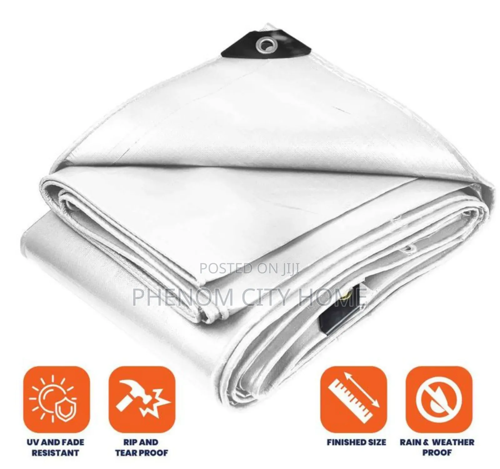 White Quality Tarpaulin Canvas Available