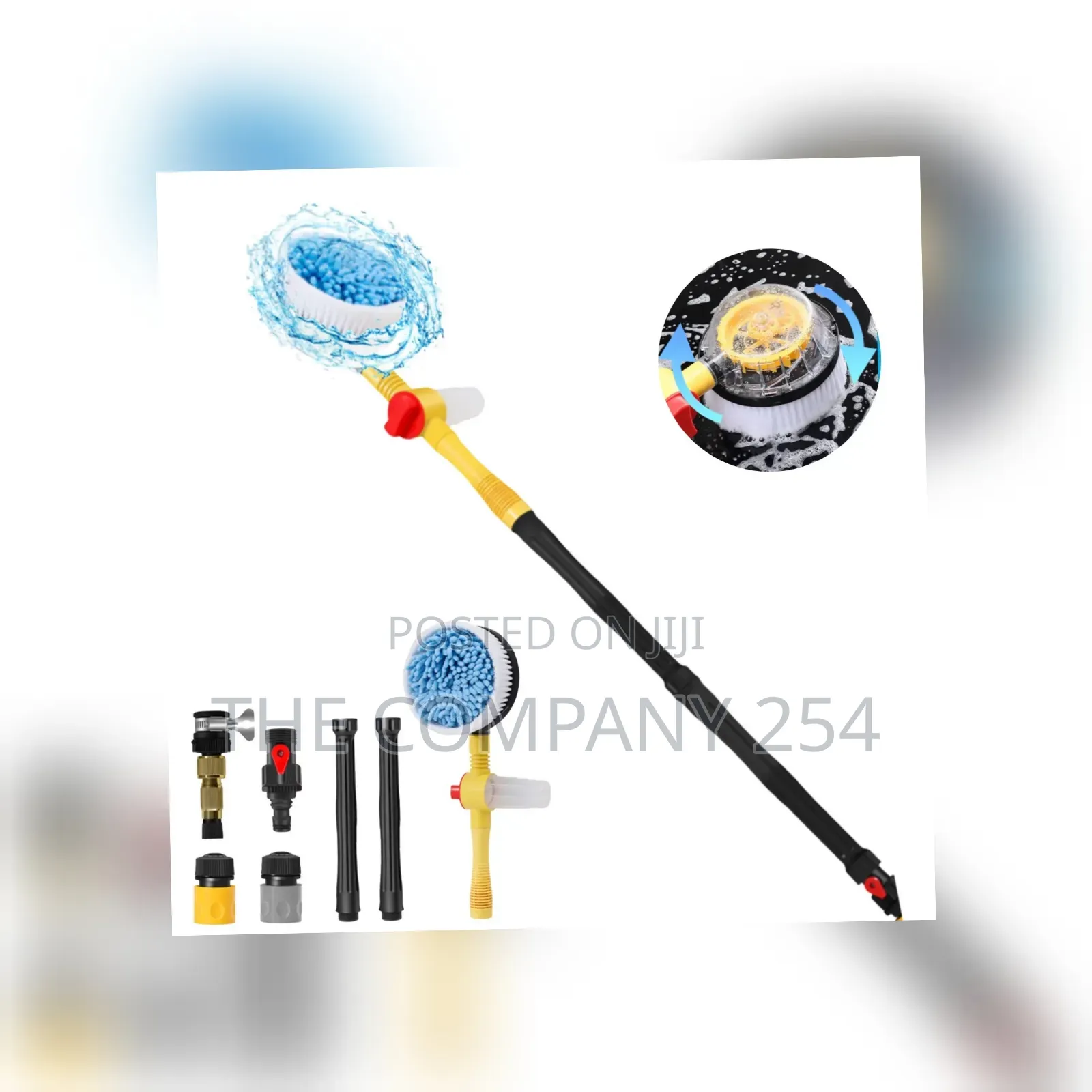 Car Wash Brush,Cleaning Kit,Rotating Spin Wash
