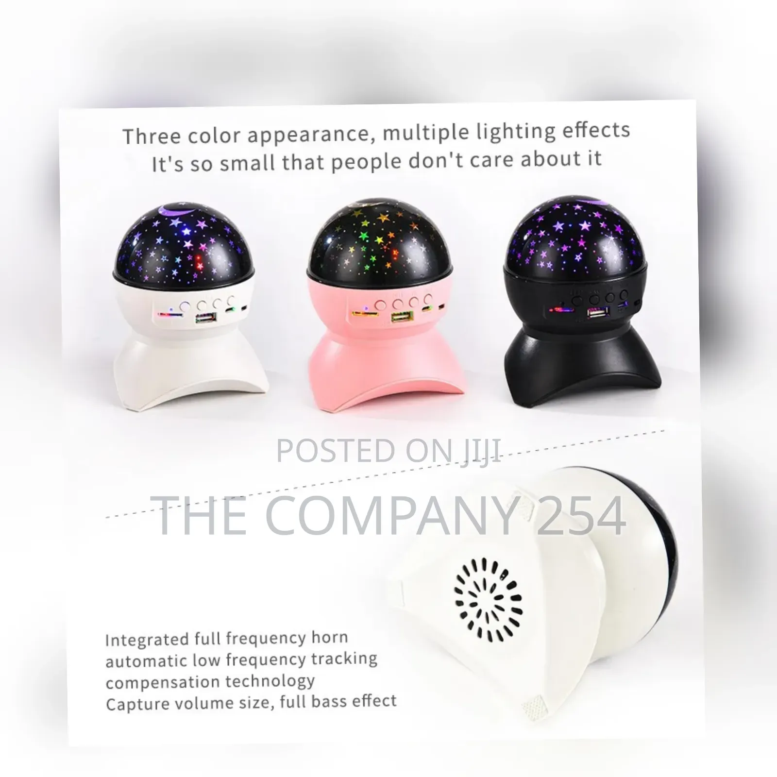 *Star Projector Sky Colorful Light, High Sound Speaker Decor