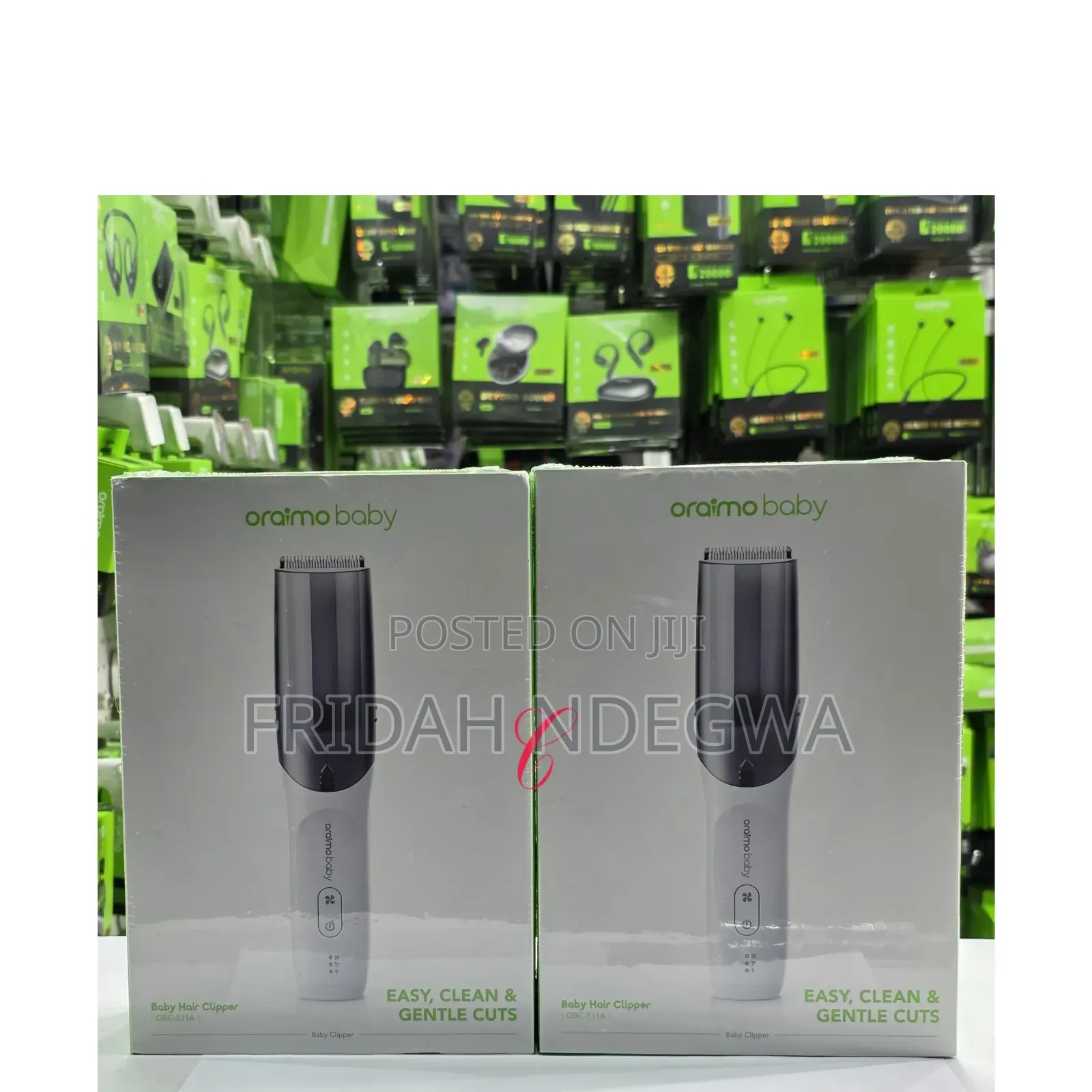 Oraimo Baby Clipper Ipx7 Smart Vacuum Baby Hair Clipper
