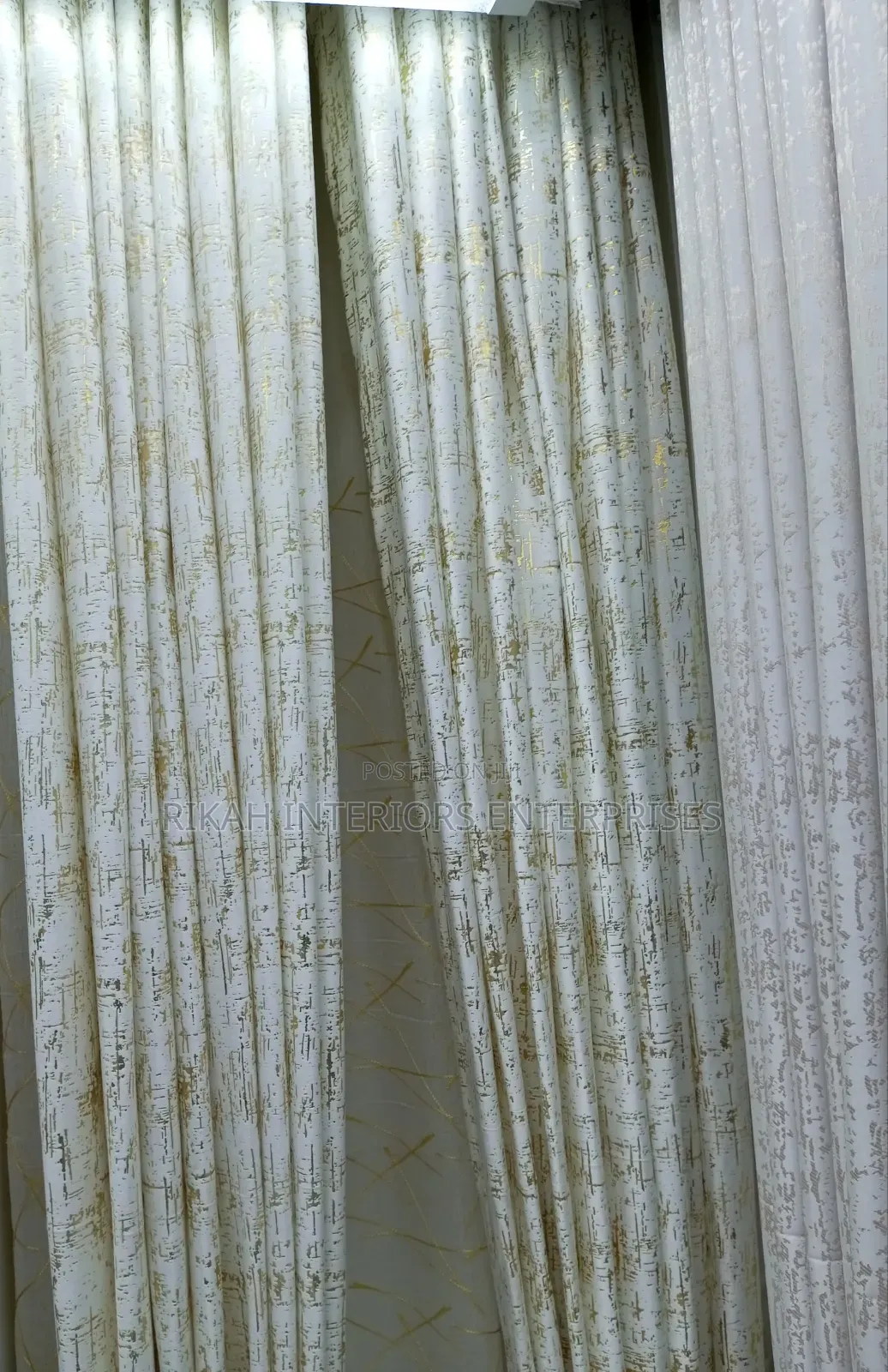 White and Gold Curtains
