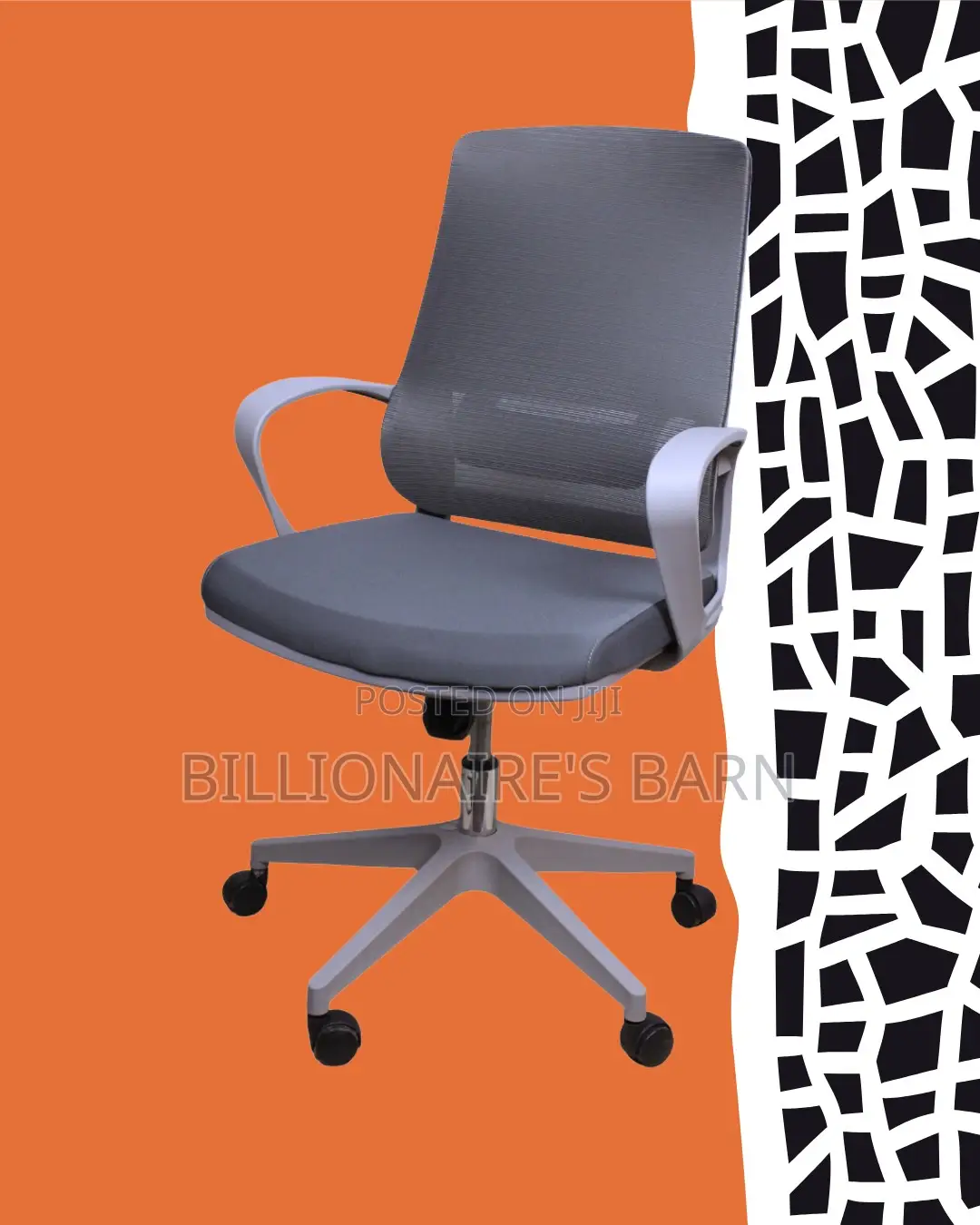 Grey Ergonomic Mesh Office Chair (Comfy) — Restocked!
