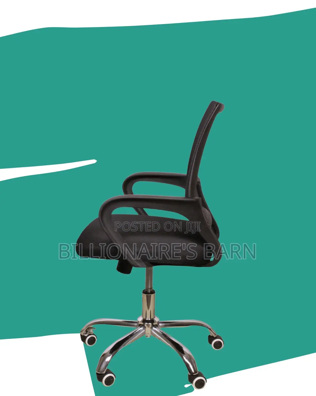 Minimal Secretarial Mesh Office Chair — Fits Compact Office Spaces