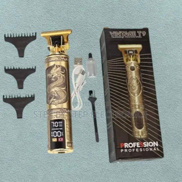 Vintaget9 Dragon Cordless Electric Hair Clipper Beard Trimmer With Led