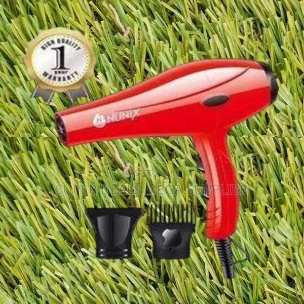 Hd01 Red Nunix Blow Dryer Powerful and Lightweight Hair Tool
