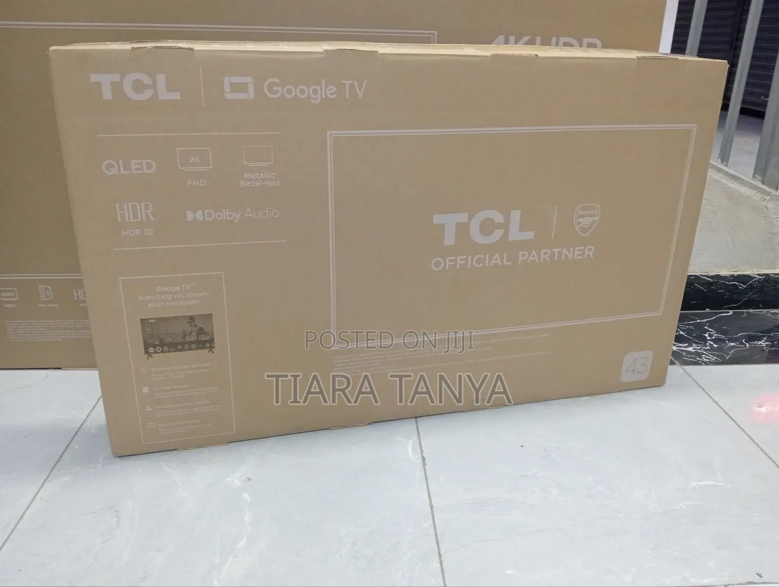 TCL 43" Qled HDR Frameless Google Tv
