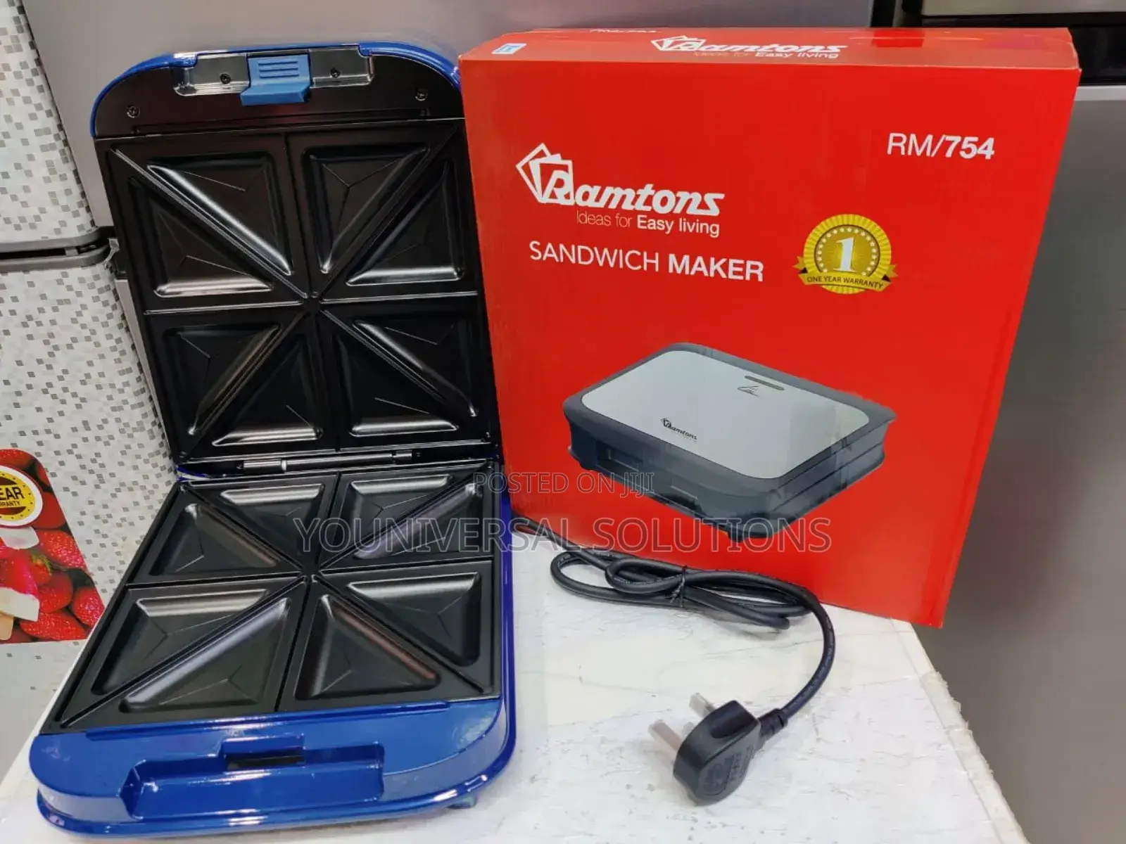 *Ramtons 4 Slice Sandwich Maker Rm754
