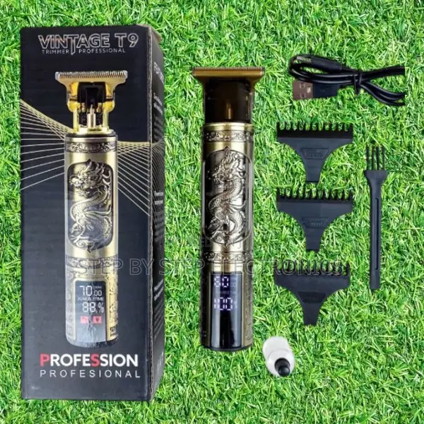 Comfortable Grip T9 Dragon Led Electric Hair Clipper Beard Trimmer