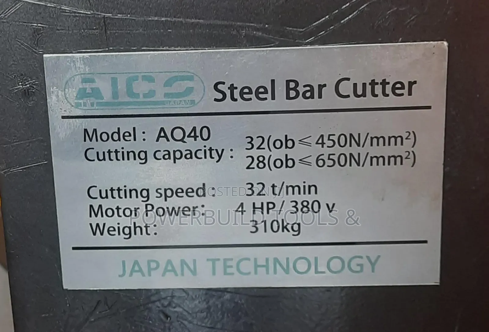 Aico Steel Bar Cutting Machine /Rebar Bar Cutter Machine Gq-40