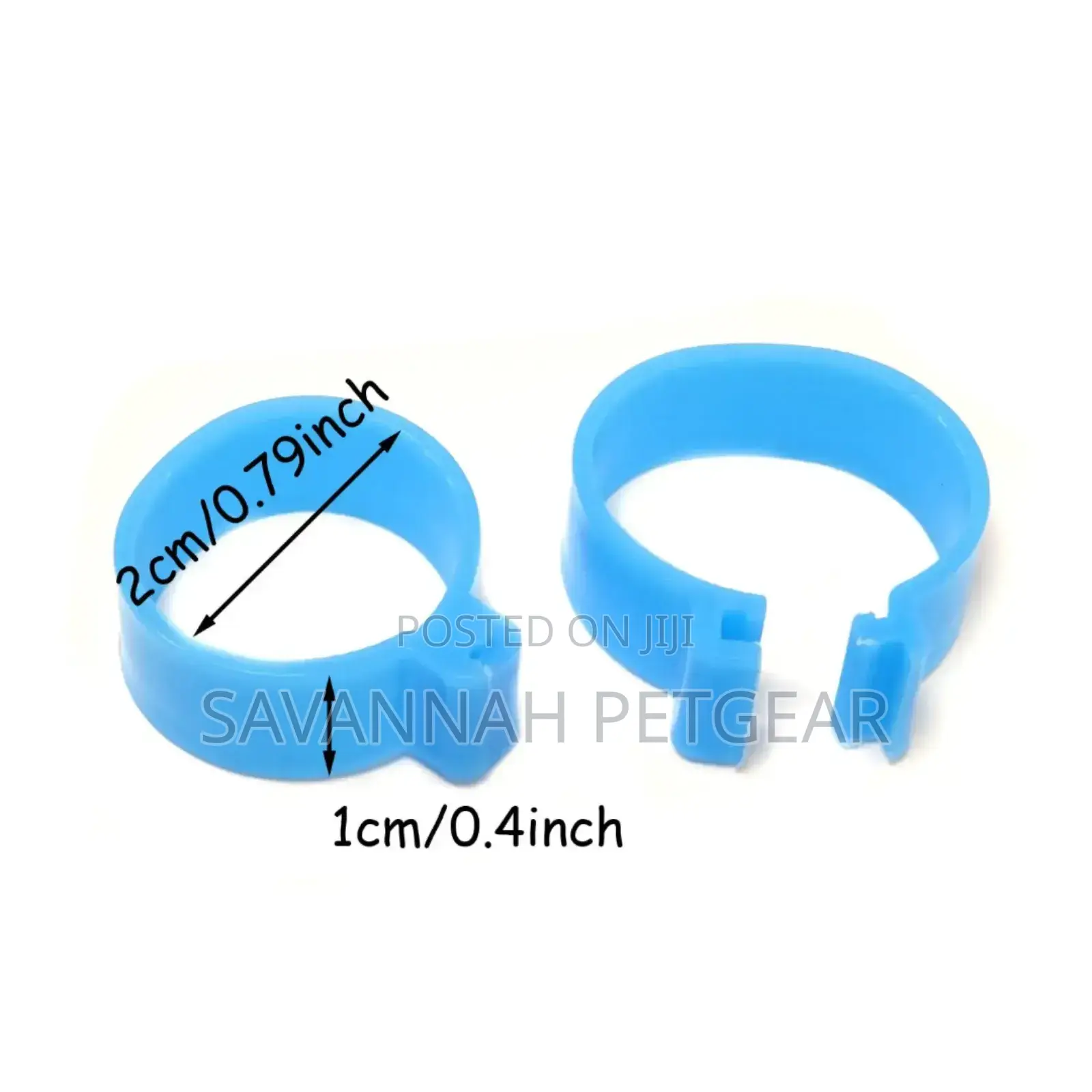 Colorful, Numbered Chicken Leg Rings for Identification - Pack of 100