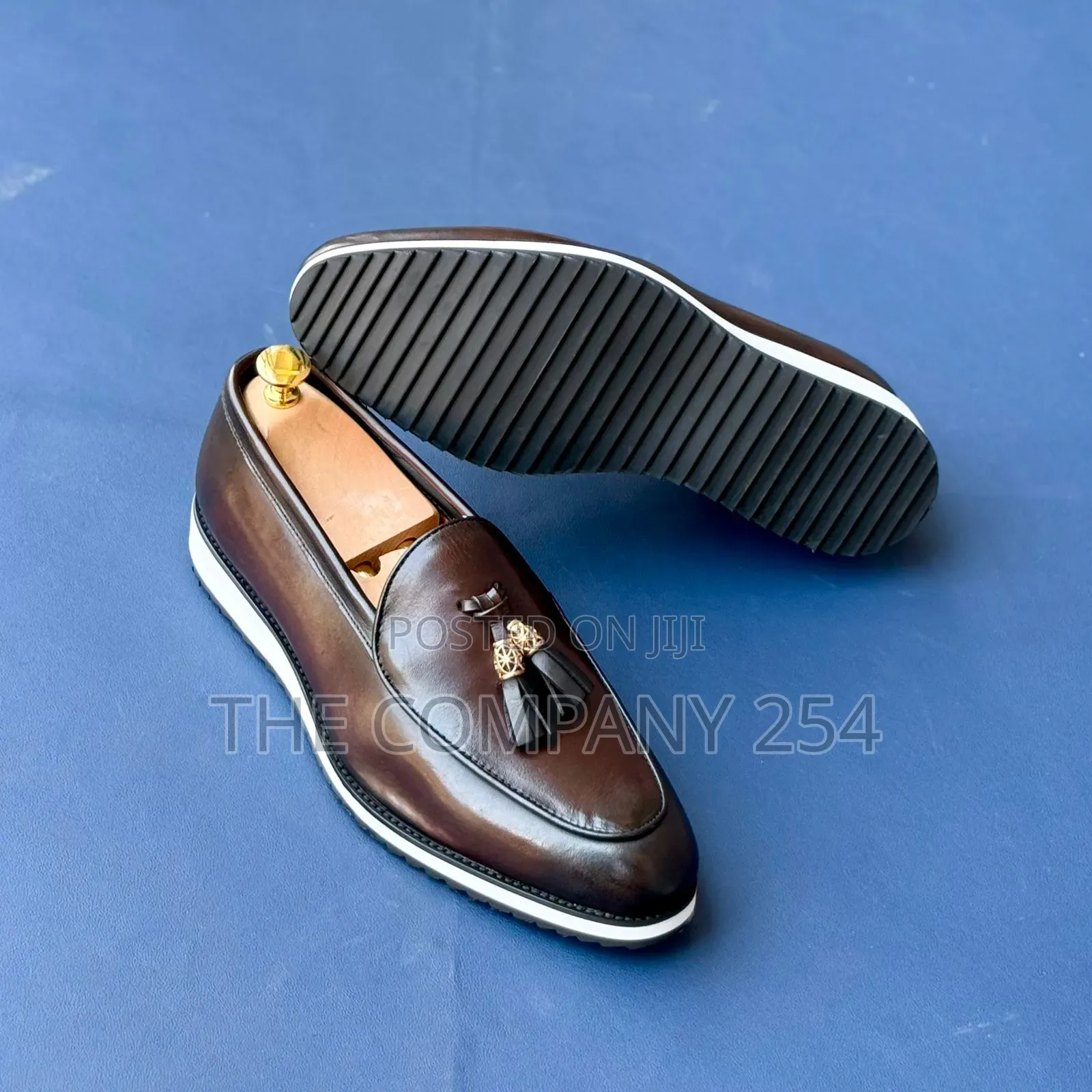 Quality Leather Casual Flat Rubber Sole Mens Official Shoes