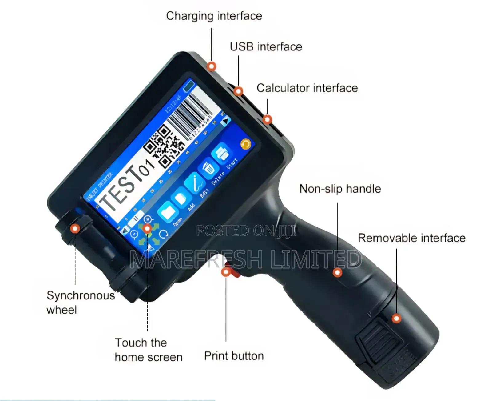 Handheld Intelligent Inkjet Printer