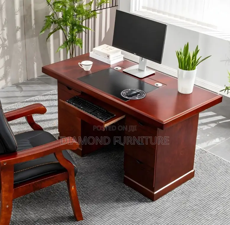 Office Furniture; {Modern Luxury Wooden Executive Office Work Desk}