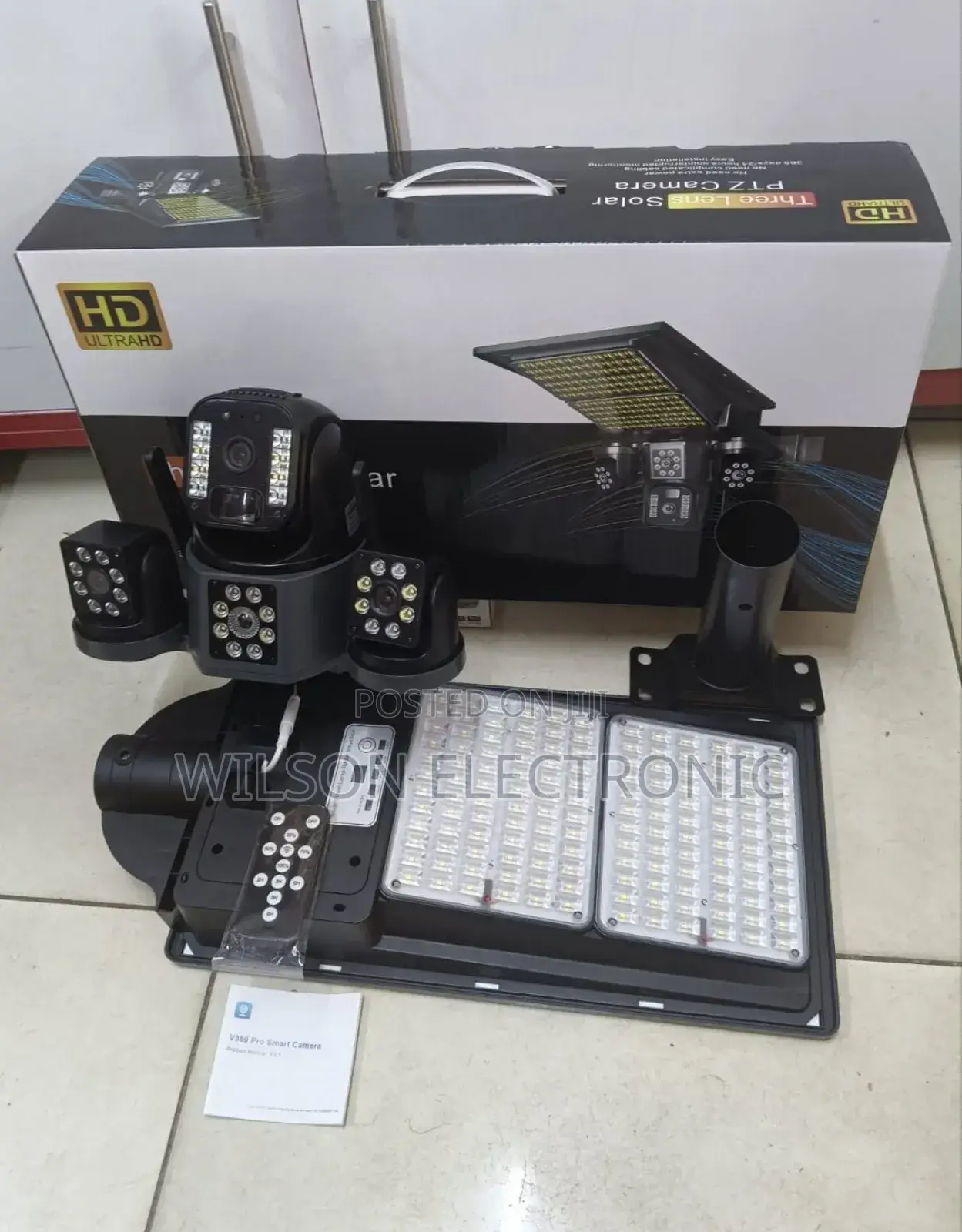 Triple Lens Solar 4g Security Camera