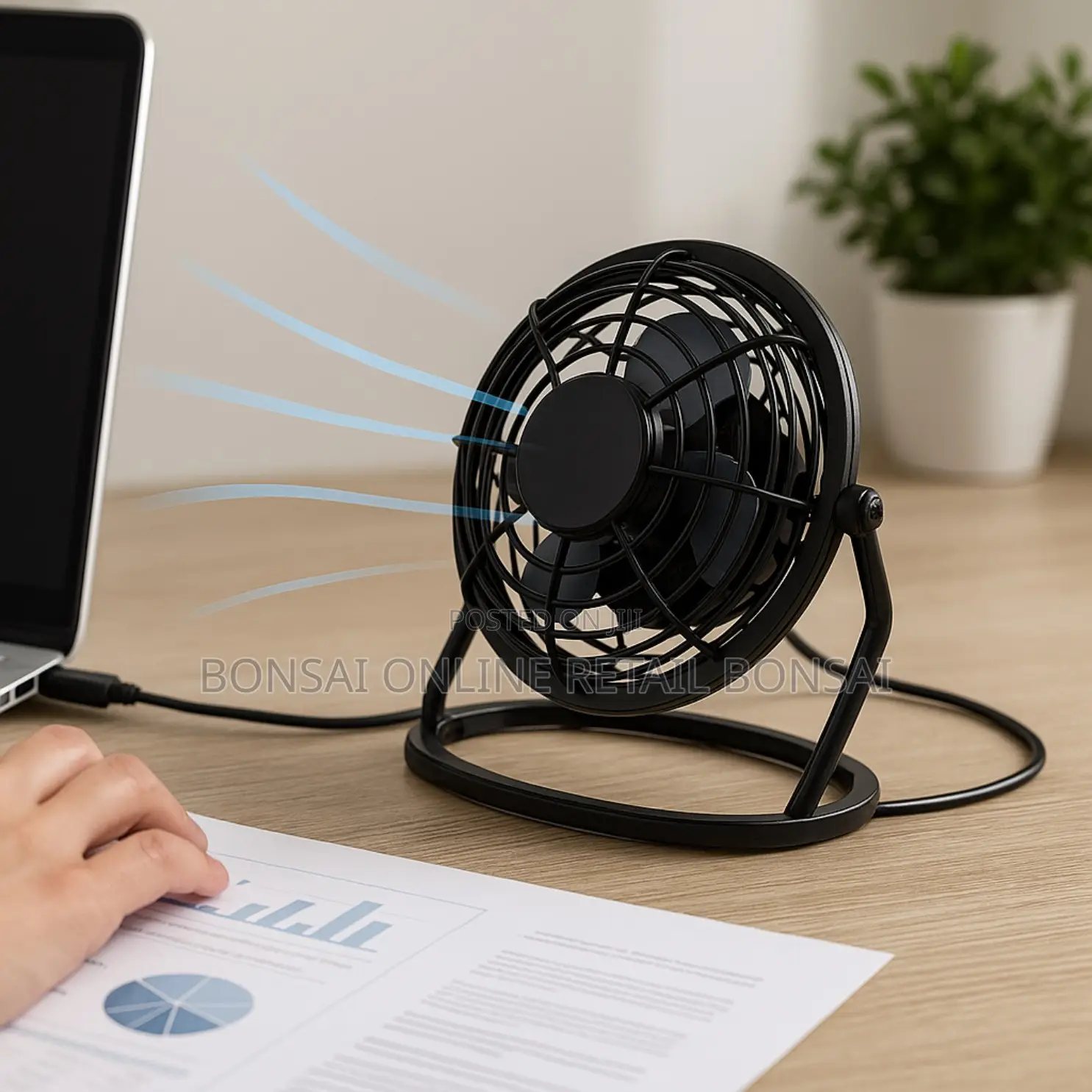 Usb Mini Desk Fan – 4 Inch Portable Silent Cooling Fan Office Home