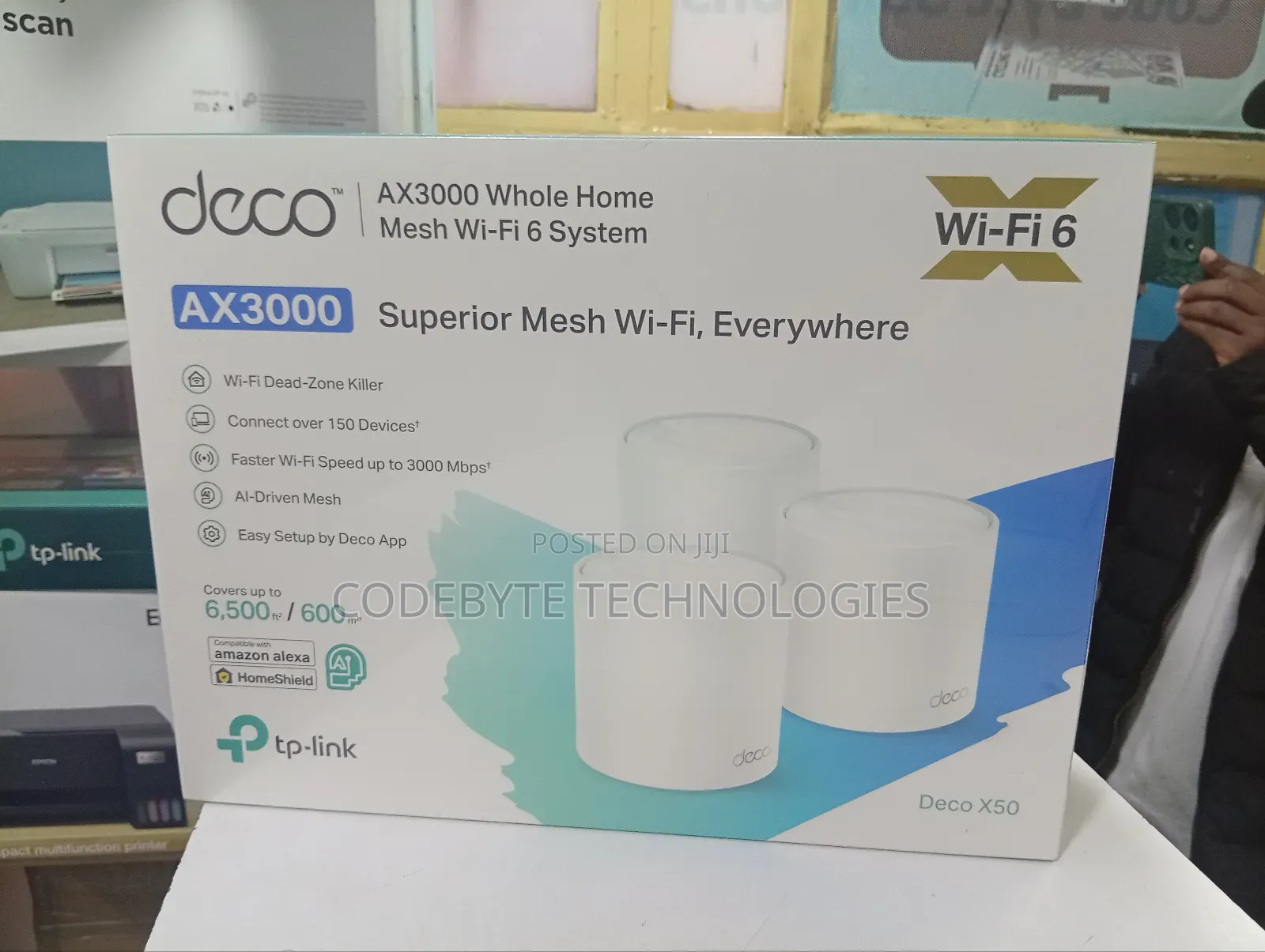 Tp-Link Deco X50 Ax3000 Whole Home Mesh Wifi 6 System (3 Pac