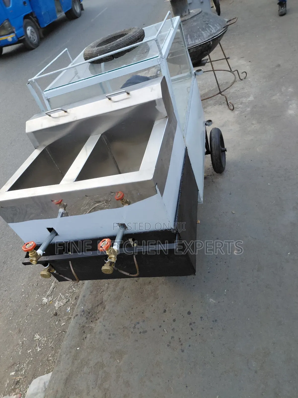 Trolley Fitted With Gas Fryer.