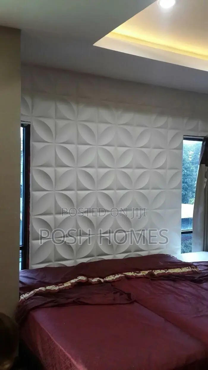 Stylish 3d Wallpanels Matte White Perfect for Bedroo Walls