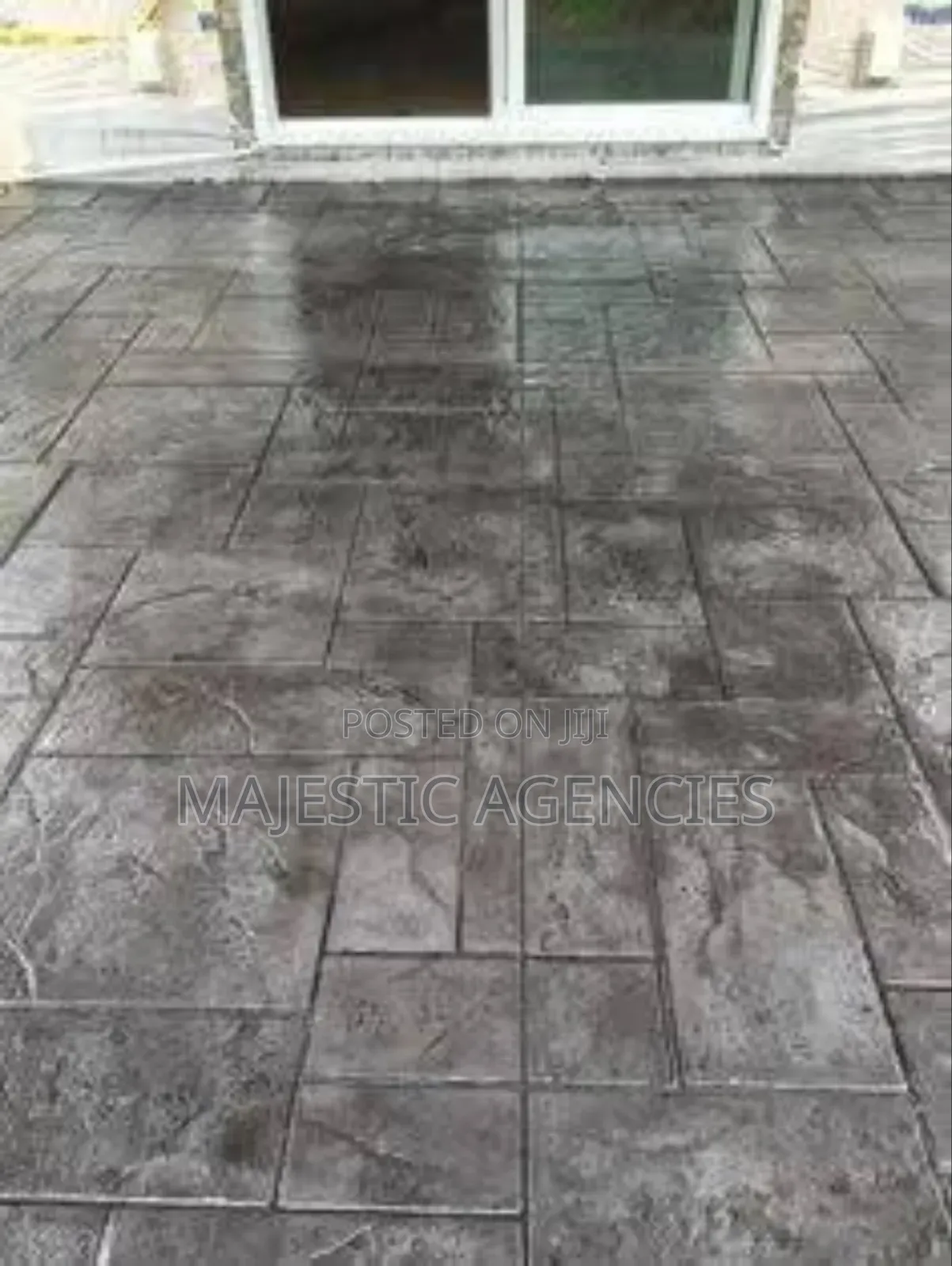 Stamped Concrete Floor for Outdoor Spaces