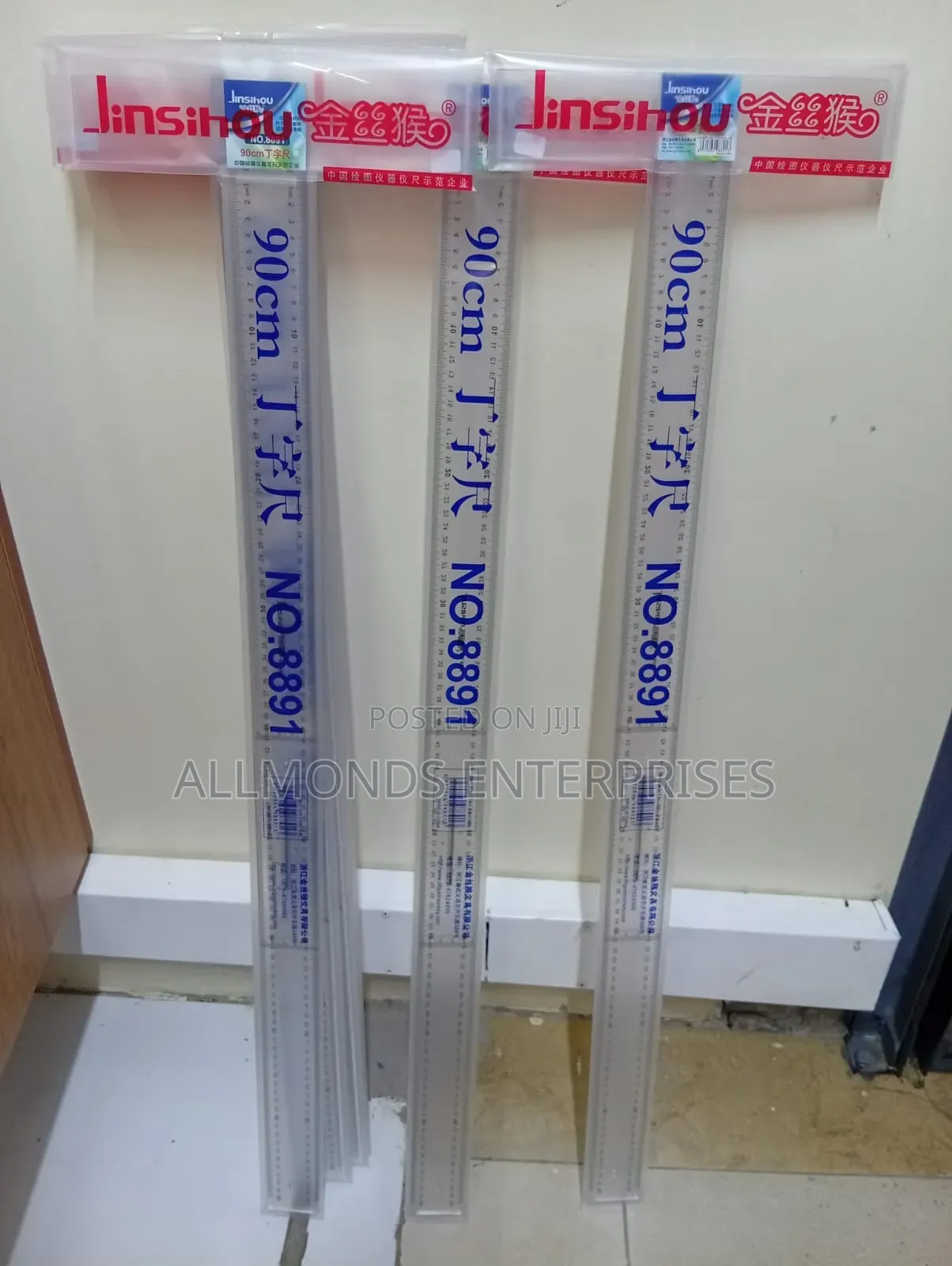 90 Cm Clear/Plastic T-Square Ruler