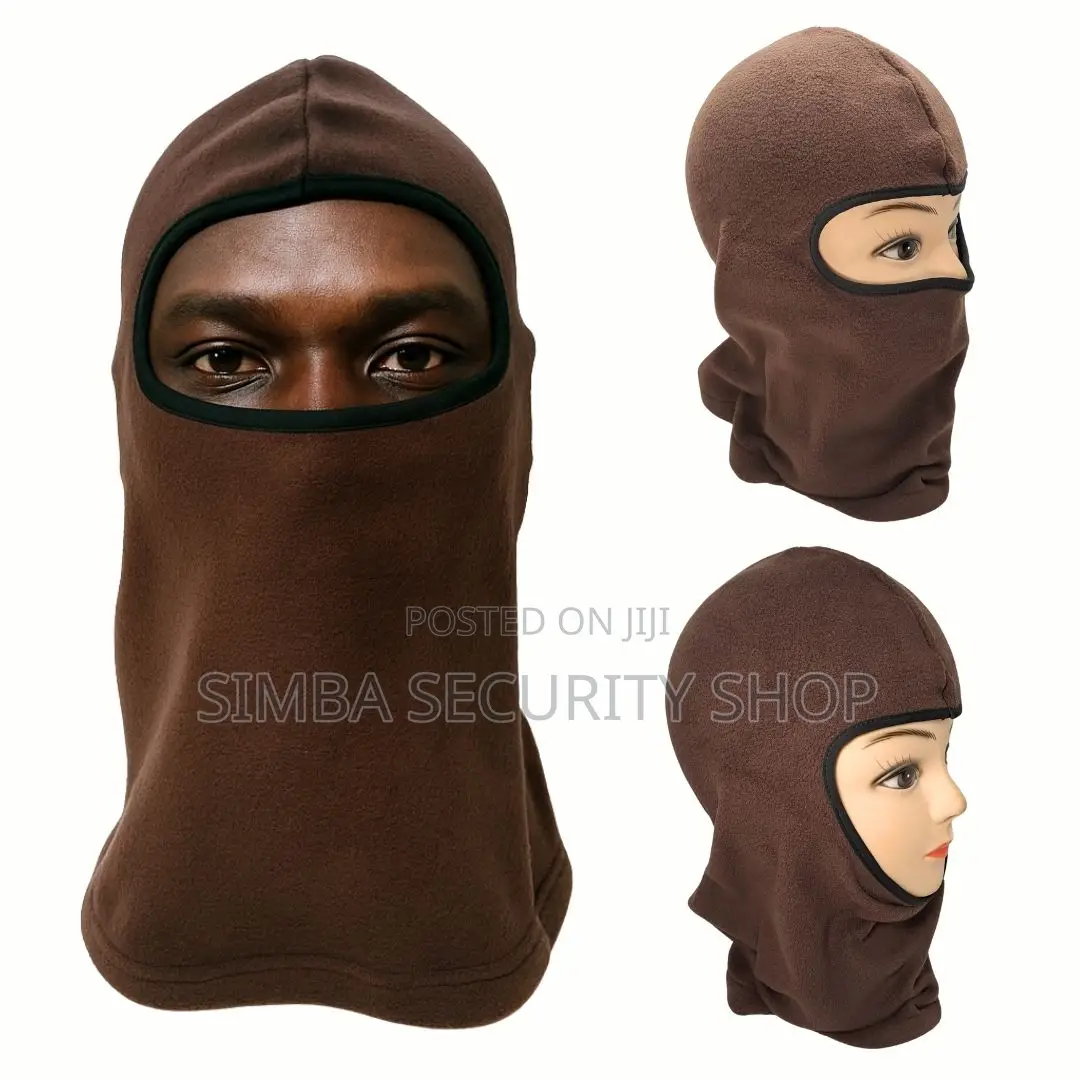 Winter Warm Brown Full Face Cover Mask for Cold Balaclava Hiking Fm7