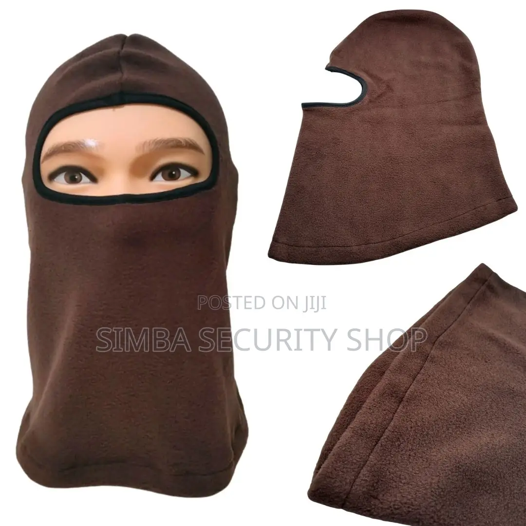 Winter Warm Brown Full Face Cover Mask for Cold Balaclava Hiking Fm7