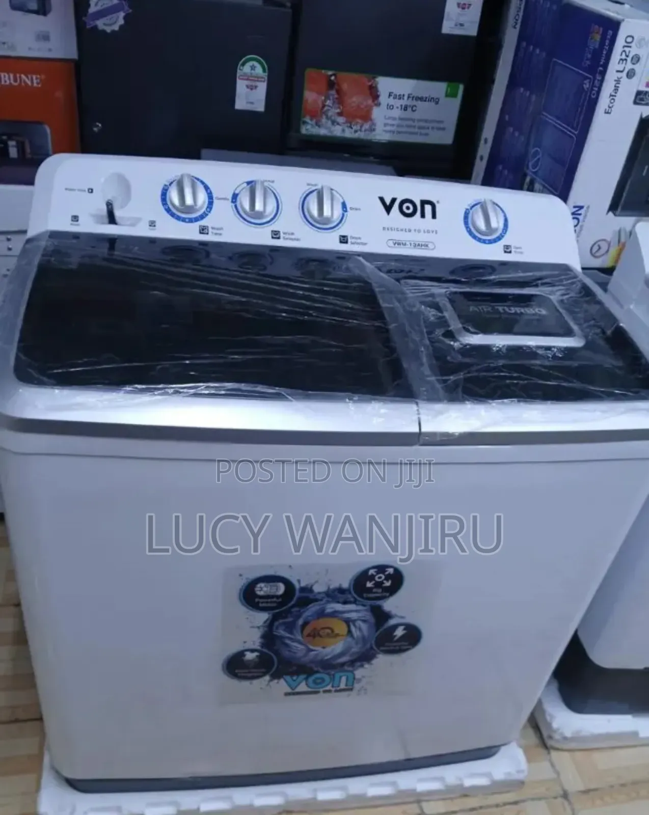 13kg Twin Tab Washing Machine / Von Washing Machine
