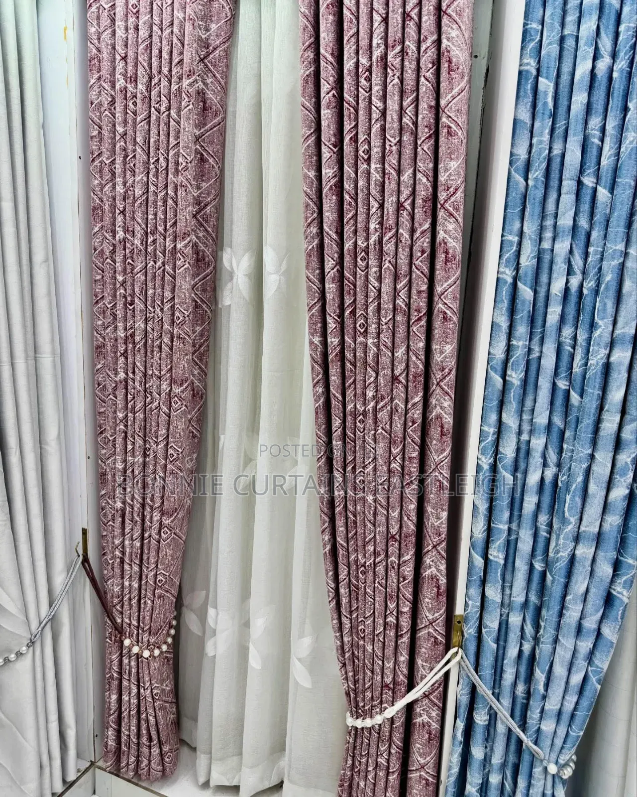 Grey Goid Living Room Curtains