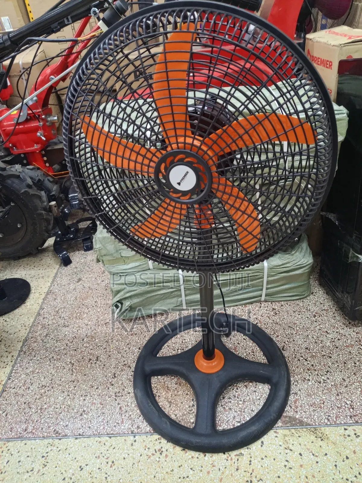 Premier Pm 1801 18inch 3 Speed Heavy Duty Standing Fan Round Base
