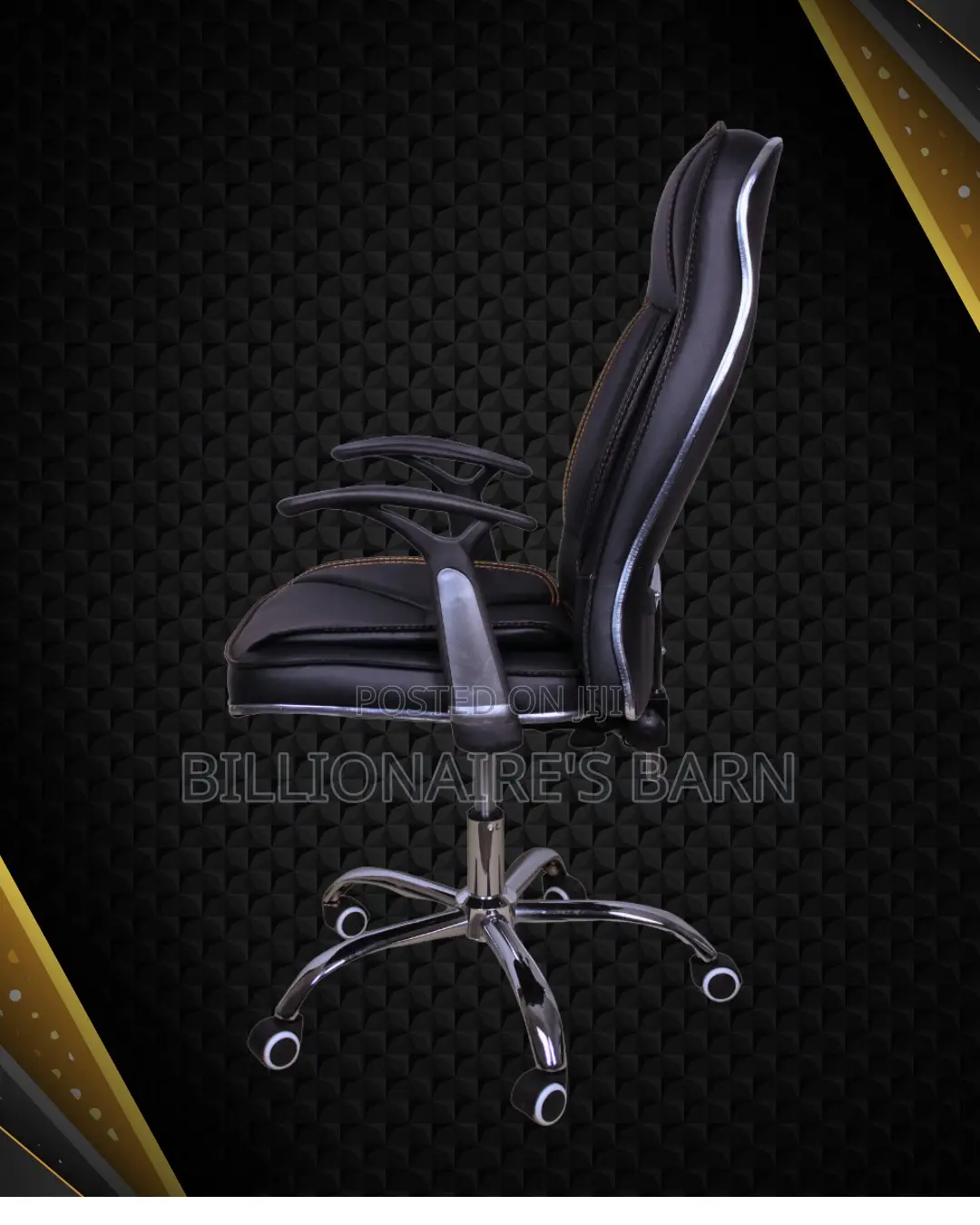 Durable Executive Leather Office Chair — Fits Compact Office Spaces