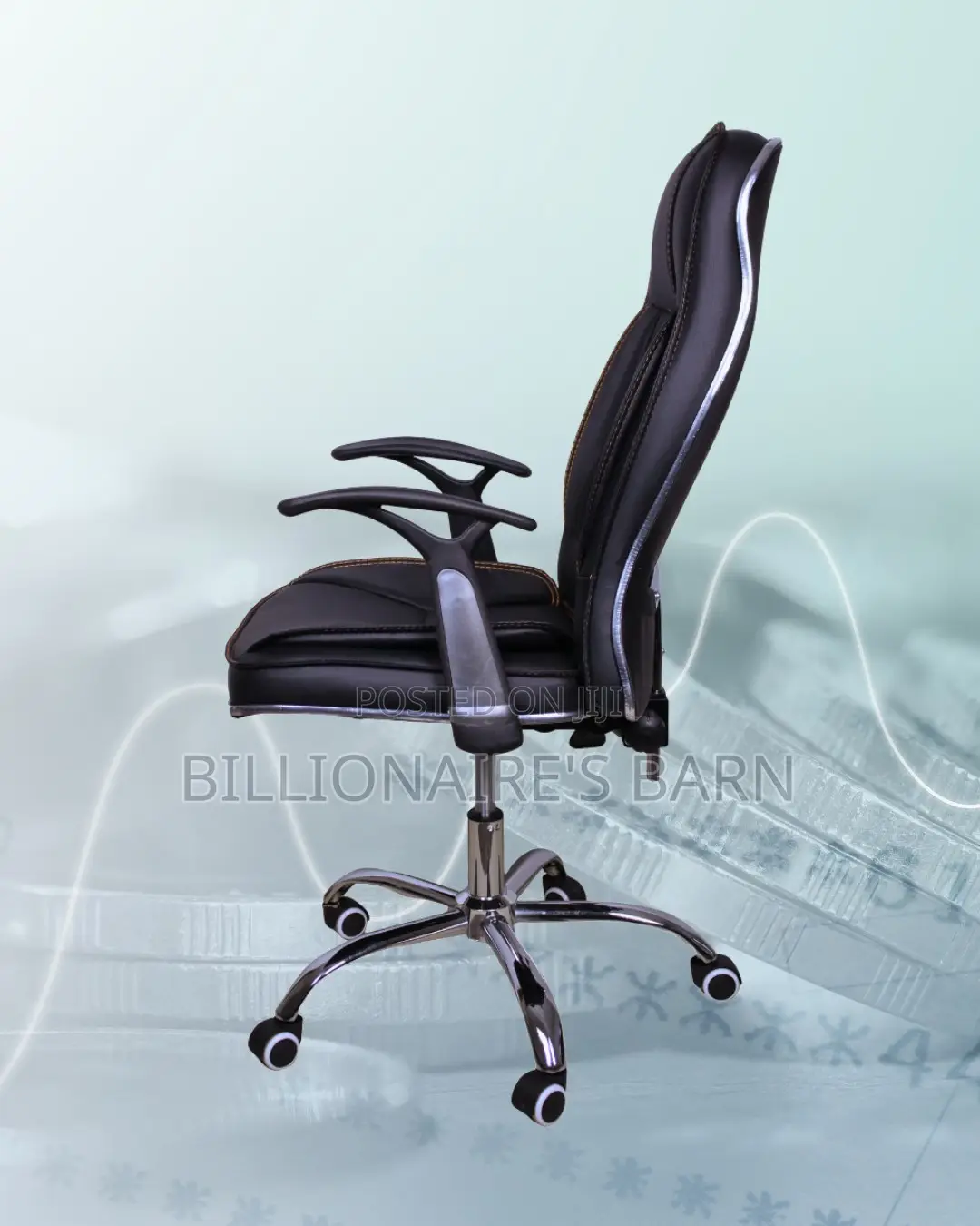 Executive Leather Office Chair | Ergonomic Steel Frame