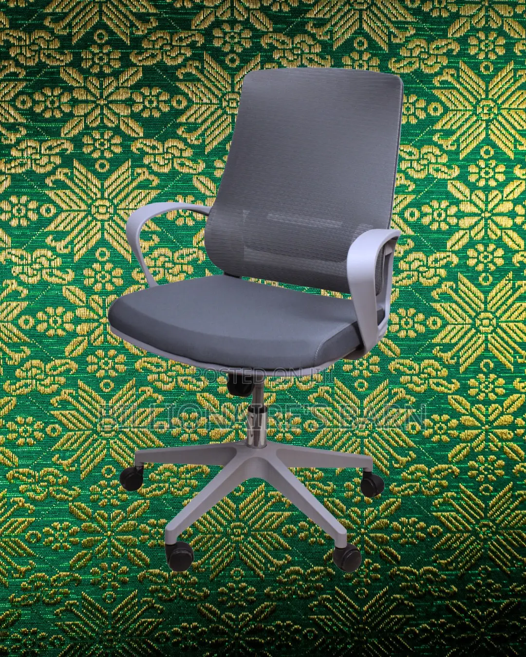 Grey Ergonomic Mesh Office Chair | Supportive Steel Frame