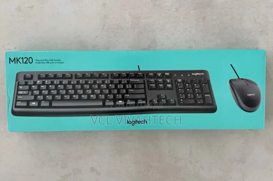 Logitech Mk120 Corded Keyboard And Mouse Combo