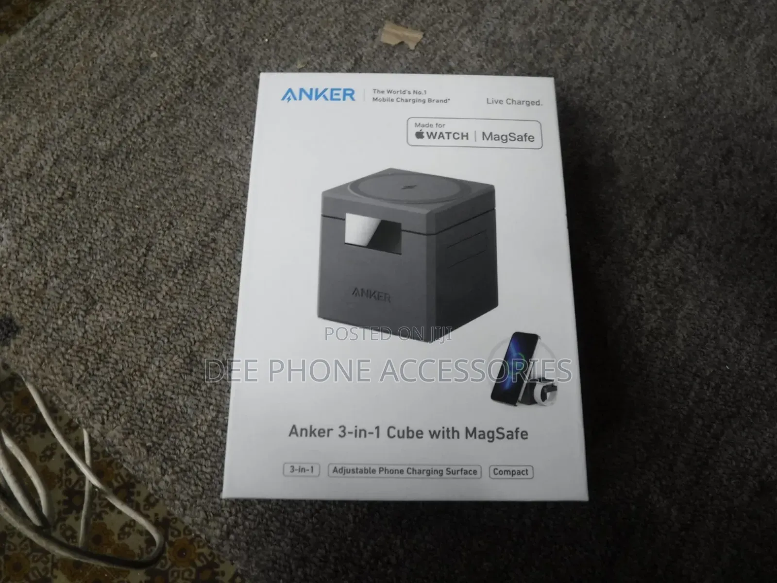 Anker 3 in 1 Cube With Magsafe Witreless Charging Station