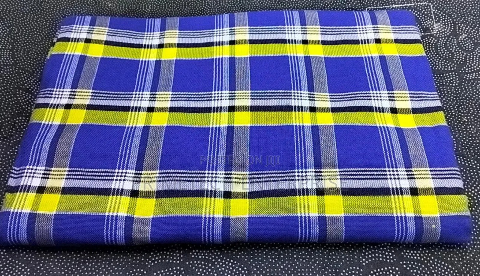 Blue Yellow Black Maasai Shuka