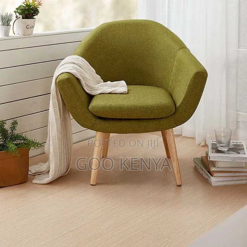 Home Chair; Modern Fabric Accent Chair With Plush Cushion
