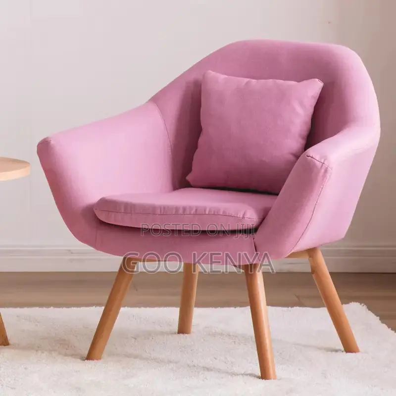 Home Chair; Elegant Fabric Accent Chair With Cushion Seat
