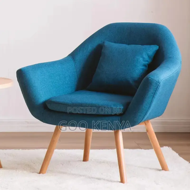 Home Chair; Elegant Fabric Accent Chair With Cushion Seat