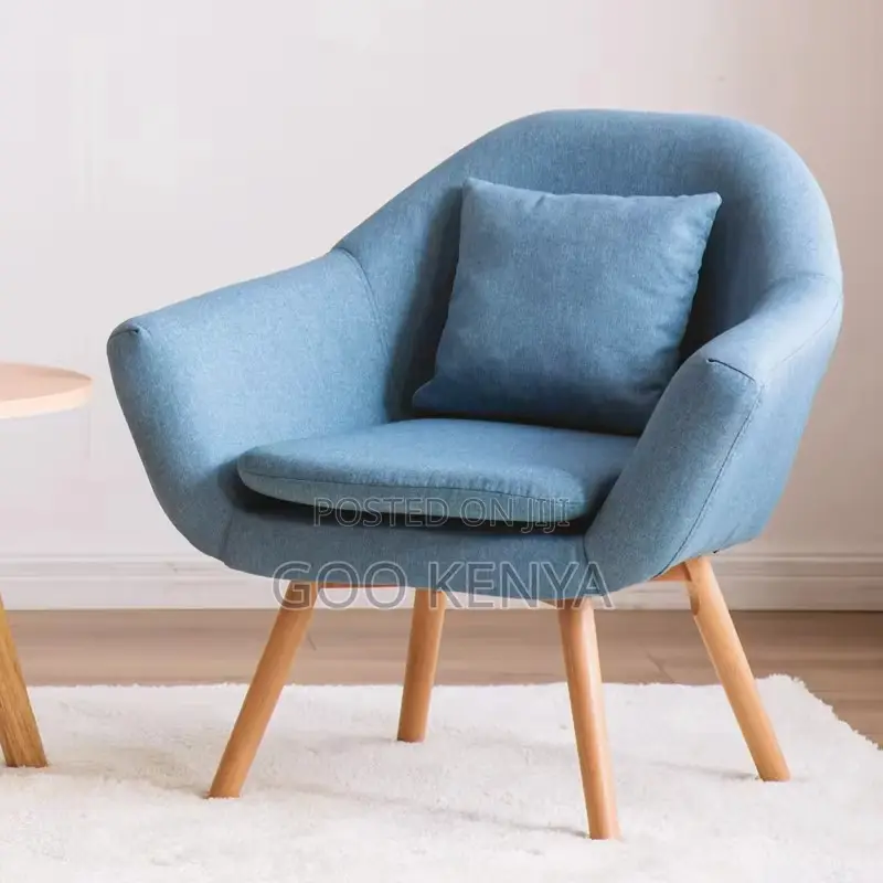Home Chair; Elegant Fabric Accent Chair With Cushion Seat