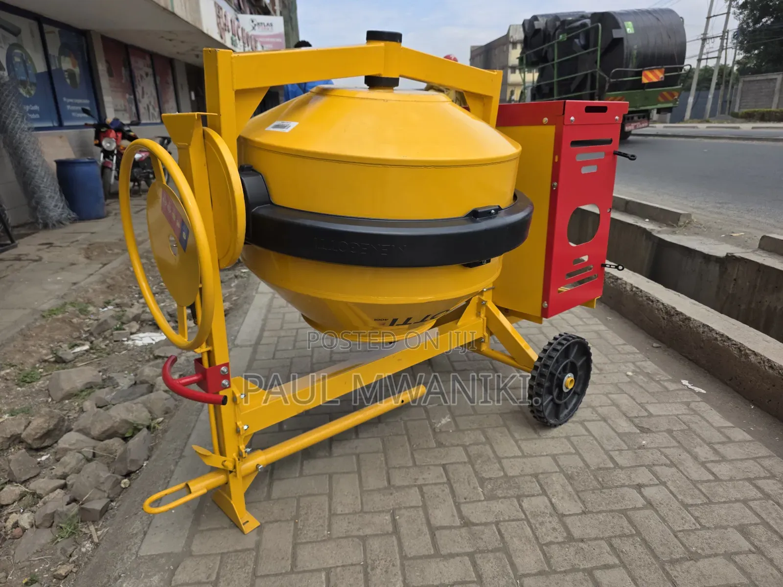 Menegotti Construction 400l Concrete Mixer –High-performance Machine.