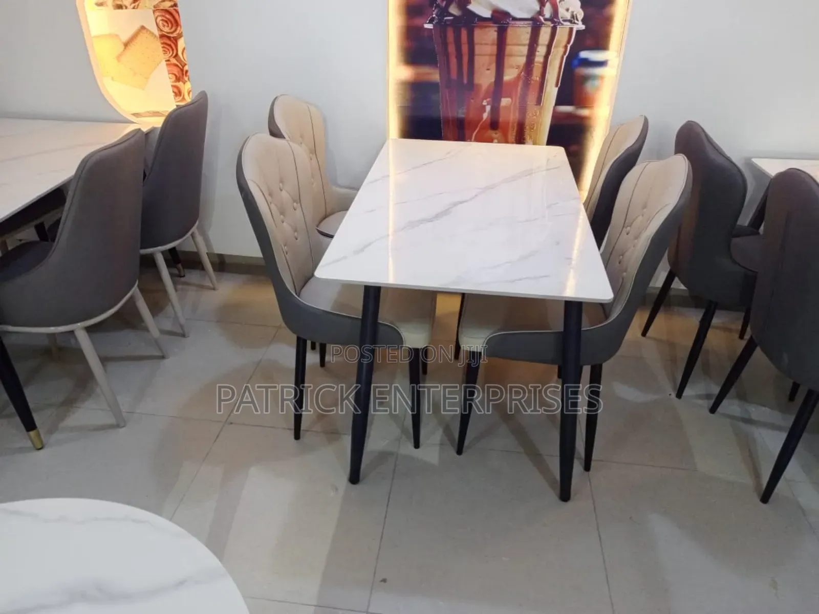 Imported Modern Marble Dining Set 4 Seater