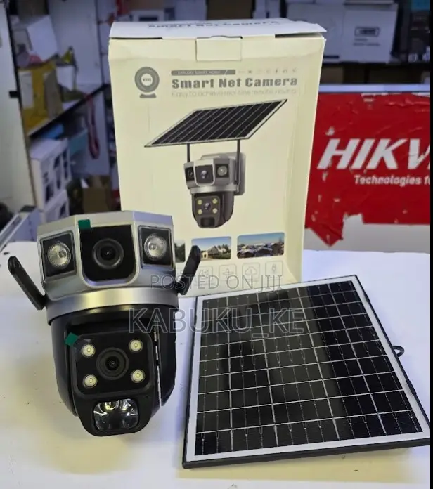 Wireless 4mp 4g Dual Lens V380 Pro Solar Camera