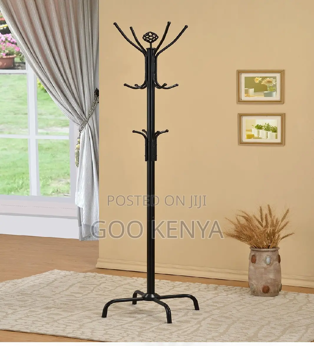 Home/Office Coat Hanger; Rust-Resistant Steel Coat Stand for Home