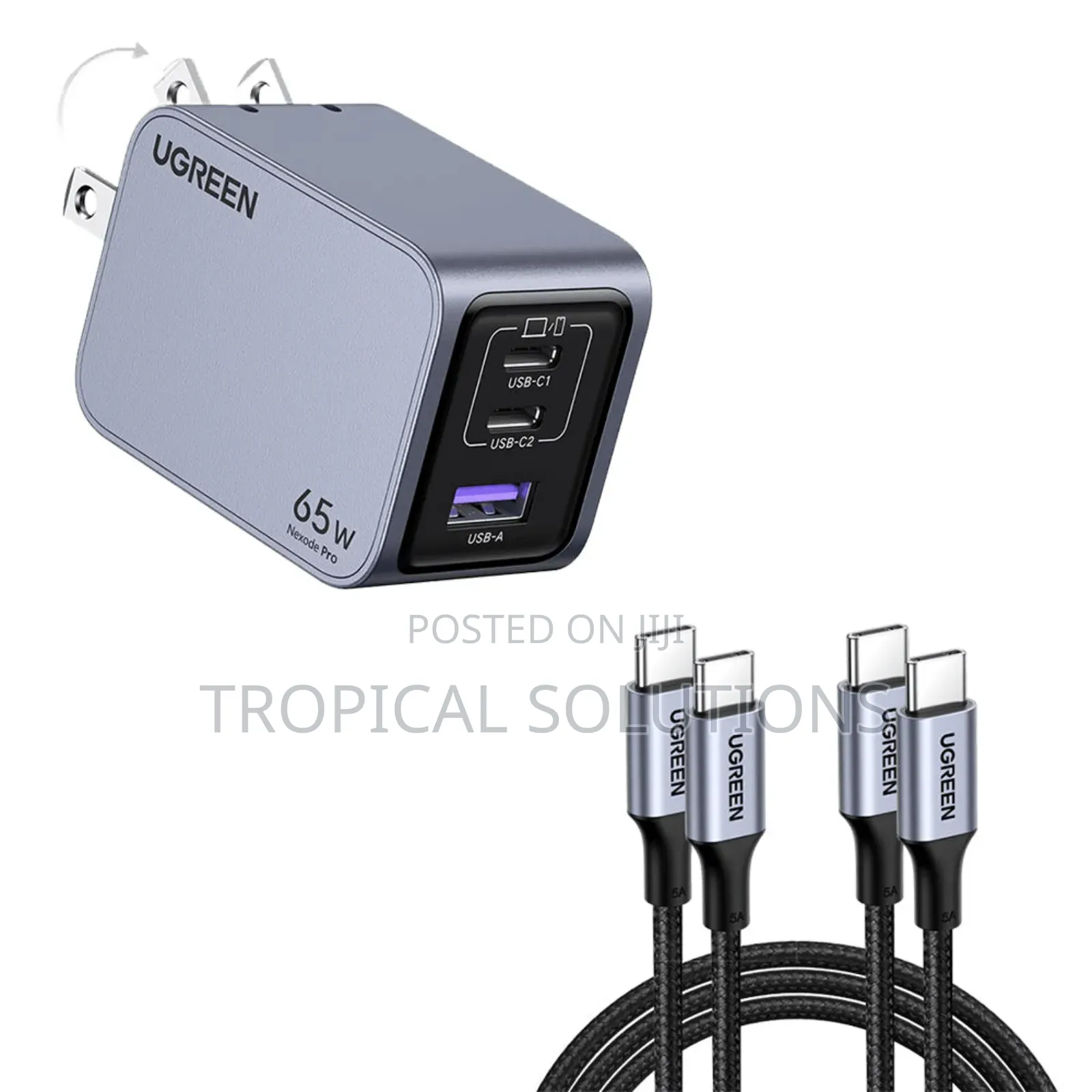 Ugreen Nexode Pro 65w 3-Port Gan Fast Charger 1.5m 100w X755